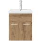 Preview: Waschbeckenunterschrank mit Einbaubecken und Wasserhahn