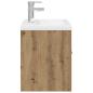 Preview: Waschbeckenunterschrank mit Einbaubecken und Wasserhahn
