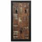 Preview: Garderobe Mehrfarbig 40x2x80 cm Altholz Massiv