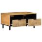 Preview: Couchtisch Braun 80x54x40 cm Massivholz Mango