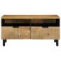 Preview: Couchtisch Braun 80x54x40 cm Massivholz Mango