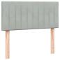 Preview: Boxspringbett mit Matratze Hellgrau 80x210 cm Samt