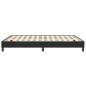 Preview: Bettgestell ohne Matratze Schwarz 160x210 cm Samt