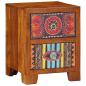 Preview: Nachttisch 35x35x45 cm Massivholz Akazie
