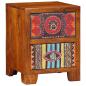 Preview: Nachttisch 35x35x45 cm Massivholz Akazie