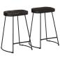 Preview: ARDEBO.de - Barhocker 2 Stk. Schwarz 45x40x62 cm Mango Massivholz