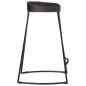 Preview: Barhocker 2 Stk. Schwarz 45x40x62 cm Mango Massivholz