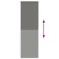 Preview: Verdunkelungsrollo Grau 75x230 cm Stoffbreite 70,7 cm Polyester