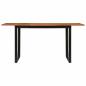 Preview: Esstisch 160x80x75 cm Massivholz Akazie