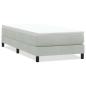 Preview: Boxspringbett ohne Matratze Hellgrau 90x210 cm Samt