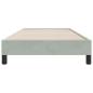 Preview: Boxspringbett ohne Matratze Hellgrau 90x210 cm Samt