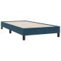 Preview: Boxspringbett ohne Matratze Dunkelblau 80x210 cm Samt
