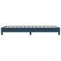 Preview: Boxspringbett ohne Matratze Dunkelblau 80x210 cm Samt