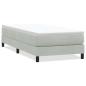 Preview: Boxspringbett ohne Matratze Hellgrau 100x210 cm Samt