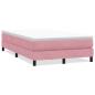 Preview: Boxspringbett ohne Matratze Rosa 120x210 cm Samt