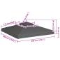 Preview: Pavillon-Dachplane mit Kaminabzug 310 g/m² 3x3 m Taupe
