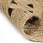 Preview: Teppich Handgefertigt Jute Geflochten 120 cm