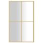 Preview: Duschwand f?r Begehbare Dusche ESG Klarglas Golden 118x195cm