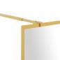 Preview: Duschwand f?r Begehbare Dusche ESG Klarglas Golden 118x195cm