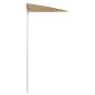 Preview: Halb-Sonnenschirm mit Mast 180x90 cm Taupe