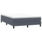 Preview: Boxspringbett mit Matratze Dunkelgrau 160x210 cm Samt