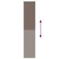 Preview: Verdunkelungsrollo Kaffeebraun 50x210cm Stoffbreite 45,7 cm