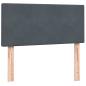 Preview: Boxspringbett mit Matratze Dunkelgrau 80x210 cm Samt