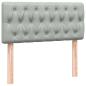 Preview: Boxspringbett mit Matratze Hellgrau 80x210 cm Samt