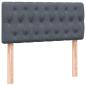 Preview: Boxspringbett mit Matratze Dunkelgrau 80x220 cm Samt