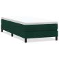 Preview: Boxspringbett ohne Matratze Dunkelgrün 90x220 cm Samt