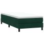 Preview: Boxspringbett ohne Matratze Dunkelgrün 90x220 cm Samt