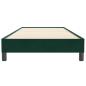 Preview: Boxspringbett ohne Matratze Dunkelgrün 90x220 cm Samt