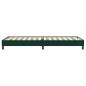Preview: Boxspringbett ohne Matratze Dunkelgrün 90x220 cm Samt