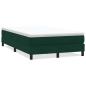 Preview: Boxspringbett ohne Matratze Dunkelgrün 120x220 cm Samt