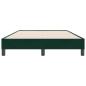Preview: Boxspringbett ohne Matratze Dunkelgrün 120x220 cm Samt