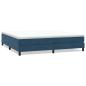 Preview: Boxspringbett ohne Matratze Dunkelblau 200x210 cm Samt