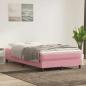 Preview: ARDEBO.de - Boxspringbett ohne Matratze Rosa 120x220 cm Samt