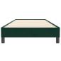 Preview: Boxspringbett ohne Matratze Dunkelgrün 100x220 cm Samt