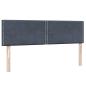 Preview: Boxspringbett mit Matratze Dunkelgrau 160x210 cm Samt