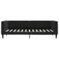 Preview: Tagesbett Ausziehbar mit Schubladen Schwarz 90x200 cm Samt