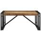Preview: Couchtisch 80x80x35 cm Raues Massivholz Mango