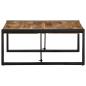Preview: Couchtisch 80x80x35 cm Raues Massivholz Mango