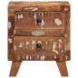 Preview: Nachttisch 2 Stk. 40x32x46 cm Altholz Massiv