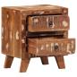 Preview: Nachttisch 2 Stk. 40x32x46 cm Altholz Massiv