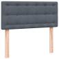 Preview: Boxspringbett mit Matratze Dunkelgrau 80x220 cm Samt