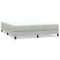Preview: Boxspringbett ohne Matratze Hellgrau 180x220 cm Samt