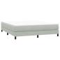Preview: Boxspringbett ohne Matratze Hellgrau 180x220 cm Samt