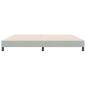 Preview: Boxspringbett ohne Matratze Hellgrau 180x220 cm Samt