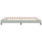 Preview: Boxspringbett ohne Matratze Hellgrau 180x220 cm Samt