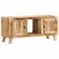 Preview: ARDEBO.de - TV-Schrank 105x46x32 cm Raues Massivholz Mango